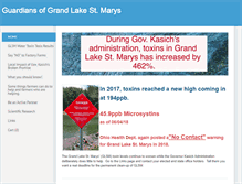Tablet Screenshot of guardiansofthegrandlake.org